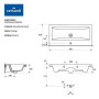 Умывальник мебельный Cersanit COMO 90