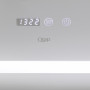 Дзеркало Qtap Mideya 700х800 з LED-підсвічуванням Touch, з антизапотіванням, з годинником, димером, рег. яскравості QT2078DCF7080W