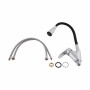 Змішувач для кухні Lidz Tani 007F3 з гнучким виливом (k40) LDTAN007F3BCR37649 Chrome/Black