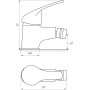 Смеситель для биде Globus Lux Solly GLSO-0106