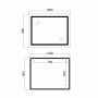 Дзеркало Qtap Cardinal (CA1) 1000х800 з LED-підсвічуванням Touch, з антизапотіванням, з димером, рег. темп. кольору (3000-6500K) QT0478C10080