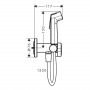 HANSGROHE S гігієнічний душ, зі шлангом 1,25 м і тримачем