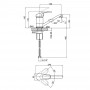 Смеситель для кухни Lidz Cosmos 003M (k40) LDCOS003MCRM34870 Chrome