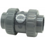 Обратный клапан ПВХ Effast CERCBE020B шаровый, с внутренней резьбой 1/2" и уплотнением EPDM, d20