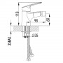 Смеситель SERIO Ø35 для биде на шпильке CORSO 9626500 (DC-1F146C)