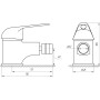 Смеситель для биде Globus Lux Sena GLS-106