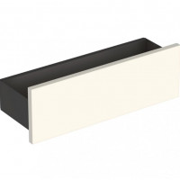 SMYLE SQUARE полка настенная 45*14,8*15см, лава/с порошковым покрытием матовый, песочно-серый/крашеный высокоглянцевый