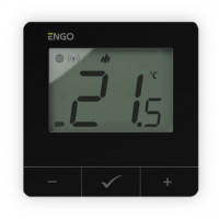 Интернет терморегулятор ENGO E25-24B ZigBee/868 МГц 24В черный
