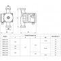 Циркуляционный насос Aruna RM 25-4-180 + гайки, Hmax 4,8м, Qmax 53 л/мин, 70 Вт