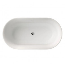 TUSCAN ванна 150*80см, з інтегрованим зливом-переливом та донним клапаном «click-clack» (хром