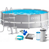 Каркасний басейн Intex 26718 Premium (366х122 см) з картриджним фільтром та драбиною