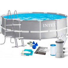 Каркасний басейн Intex 26718 Premium (366х122 см) з картриджним фільтром та драбиною