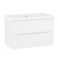 Тумба підвісна IMPRESE Elio 80 см біла з умивальником i3217(2)