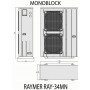 Тепловий насос повітря-вода on/off Raymer RAY-34MN (380V) 34 кВт моноблок