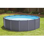 Каркасный бассейн Intex 26384 GRAPHITE GRAY (478х124 см) с песчаным фильтром, лестницей, подложкой и тентом