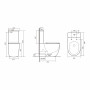 Унітаз підлоговий Qtap Robin New Ultra Quiet безобідковий з сидінням Soft-close WHITE QT13226083AW