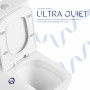 Унітаз підлоговий Qtap Tern Ultra Quiet безобідковий з сидінням Soft-Close QT17226003AW White