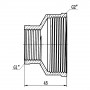 Муфта редукционная SD Forte 2"х1" ВВ SF3575025