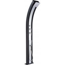 Душ сонячний Aquaviva Hybride Dada Curve алюмінієвий з мийкою для ніг, антрацит DS-D363NX, 40 л