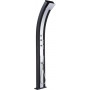 Душ сонячний Aquaviva Hybride Dada Curve алюмінієвий з мийкою для ніг, антрацит DS-D363NX, 40 л