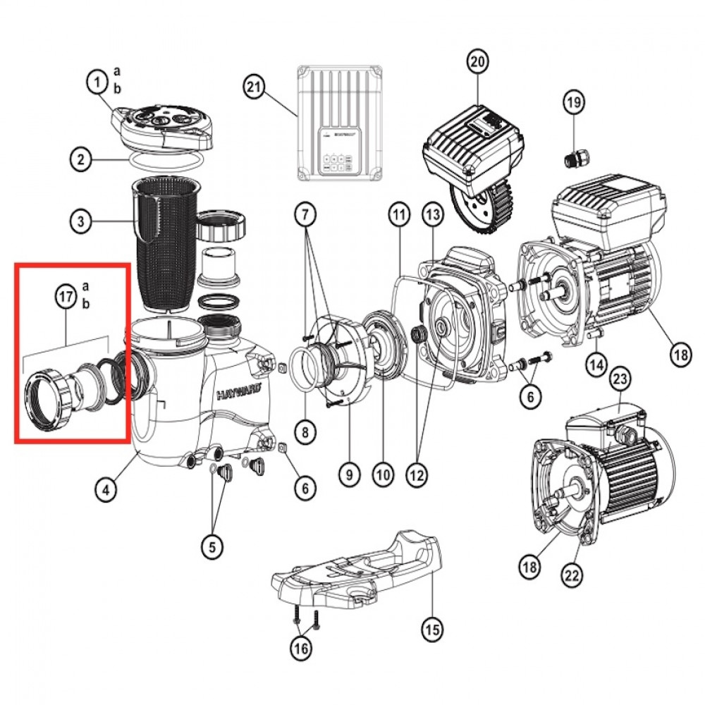 Комплект муфт Hayward (SP2700UNKIT50)