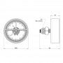 Термоманометр Icma 1/2" 0-10 бар, заднее подключение №259