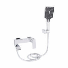 Смеситель для ванны Qtap Swan Cascada с поворотным изливом (c душевым гарнитуром) QTSWA260CRM45565 Chrome