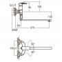 Смеситель KN Ø40 для ванны AQUATICA KN-3C228C (9738230)