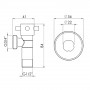 Кран приборный SD Forte 1/2"х3/4" ручка "крест" SF3451520