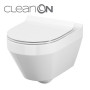 CET Cersanit В216 CREA CLEAN  ON OVAL підвісний з кришкою дюропласт ліфт SLIM PL