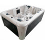 СПА-басейн Aquajoy Miami (230х170х92 см), Сріблясто-білий мармур