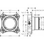 IBOX universal  2 скрытая часть для смесителя