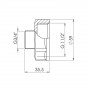 Перехід SD Forte 1" 1/2х3/4" ВЗ SF3604020