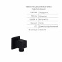Комплект Qtap Votice:Змішувач QTVOT6443T105NKB+Душ.наб.(QTHLA107BLM45947+QTRUC125BLM45955+QTTRU120BLM45927+QT809810842857NB+QTHADPVCSQ160B+QTVYT246BLM45937)