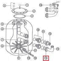 Гайка муфти Hayward (діаметр 780-900) для NC-фільтра (NCX2312060)