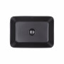 Раковина-чаша Qtap Virgo 490х350х110 Matt black с донным клапаном QT18112261MBMB