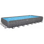 Каркасный бассейн Bestway Grey 561KJ (956х488х132 см) с песочным фильтром, тентом и лестницей