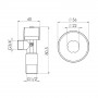 Кран приборный шаровой SD Forte 1/2"х3/4" SF340W1520