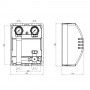 Насосная группа  с термостатическим смесителем Icma 1" 1/2х1" подключение справа, без насоса №R004