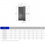 Втулка-футорка ПВХ Effast RERRCE032C короткая, резьбовая 1"x3/4"