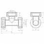 Тройник обтискний SD Forte 20 SF176W202020