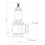 Предохранительный клапан Icma 2" ВР №254