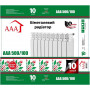 Биметаллический радиатор AAA 500/96 1,2кг Green