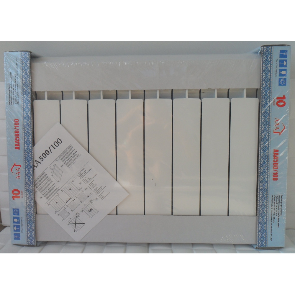 Биметаллический радиатор AAA 500/96 1,6кг Blue