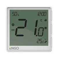Накладной интернет-термостат Engo ZigBee 3.0 Li-ion 3,7V белый