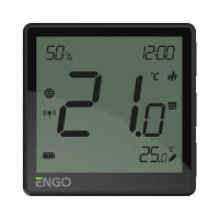 Накладной интернет-термостат Engo ZigBee 3.0 Li-ion 3,7V черный