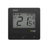 ENGO E40-230B - Программируемый интернет терморегулятор, три варианта подключения, чёрный