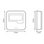 SALUS HTRS-RF  Бездротовий електронний термостат, добовий, ZigBee, накладний 