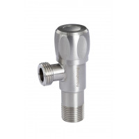  Кран кутовий Aquastrong R7 M1/2 х M3/4 з нержавіючої сталі