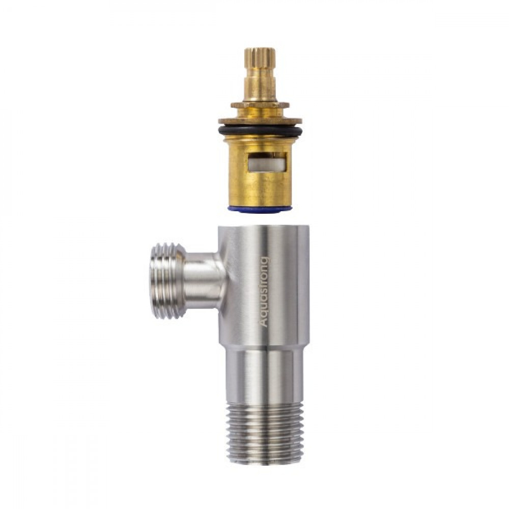  Кран угловой Aquastrong R7 M1/2 х M1/2 из нержавеющей стали